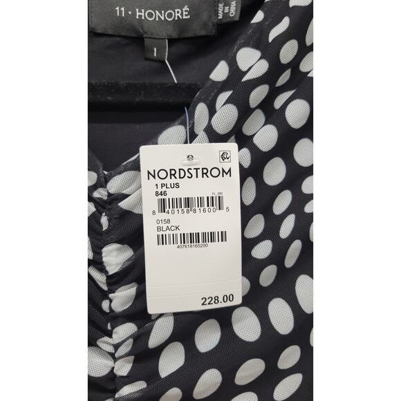 11 Honoré Niara Dot Print Long Sleeve Dress New Size 1X - Picture 9 of 9